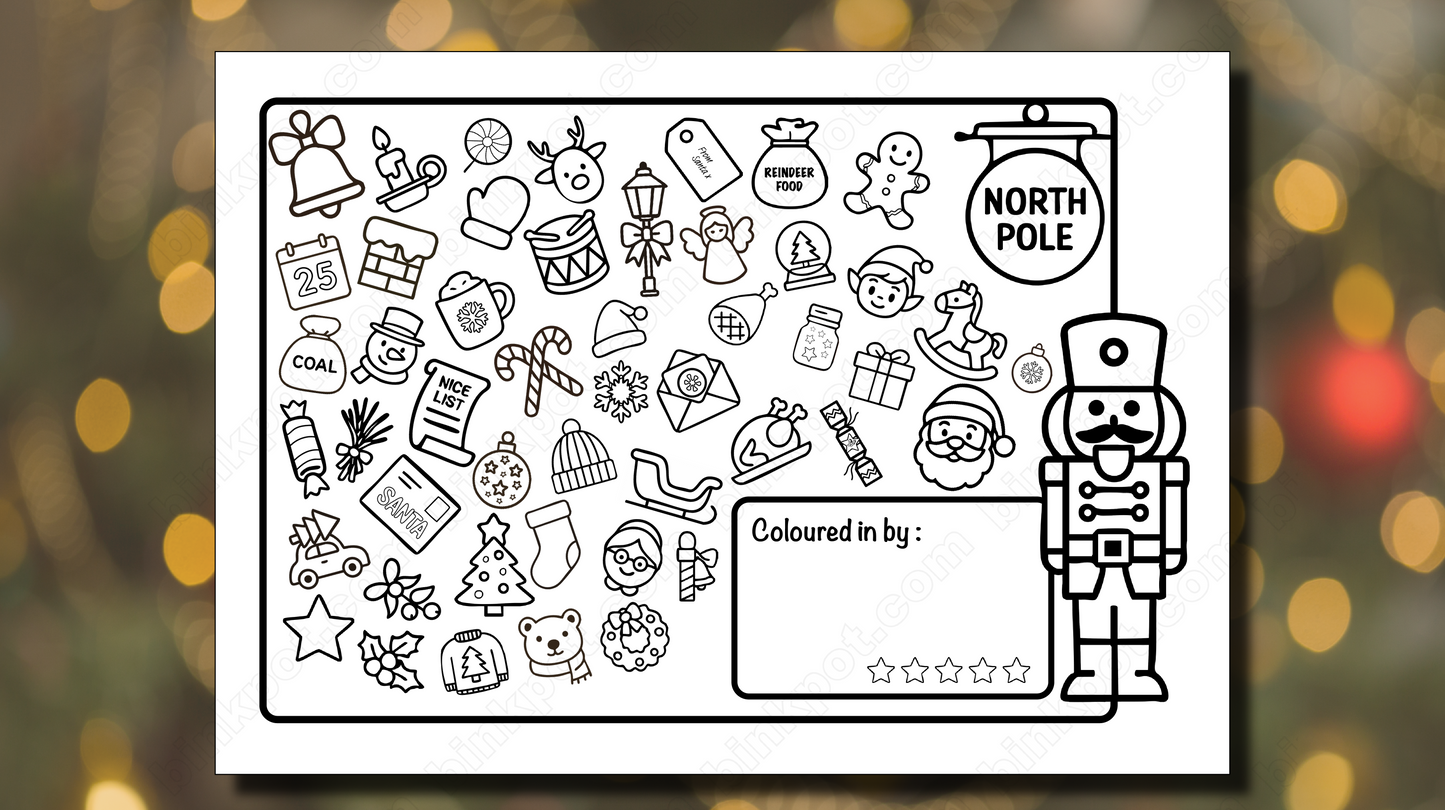 Christmas Colouring & Activity Bundle | 4 x A4 | Instant PDF Download or Print