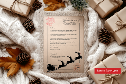 Letter From Santa – Choose from 3 Magical Designs | A4 | Instant PDF Download, Personalised Download or Personalised Print