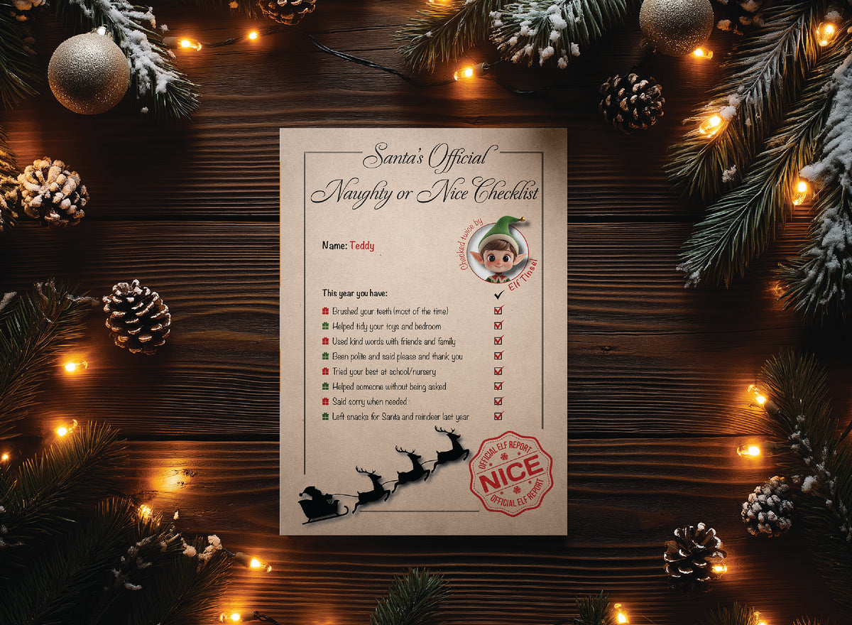 Nice Checklist.pdf Santa’s Official Naughty or Nice Checklist | A5 | Instant PDF Download ...