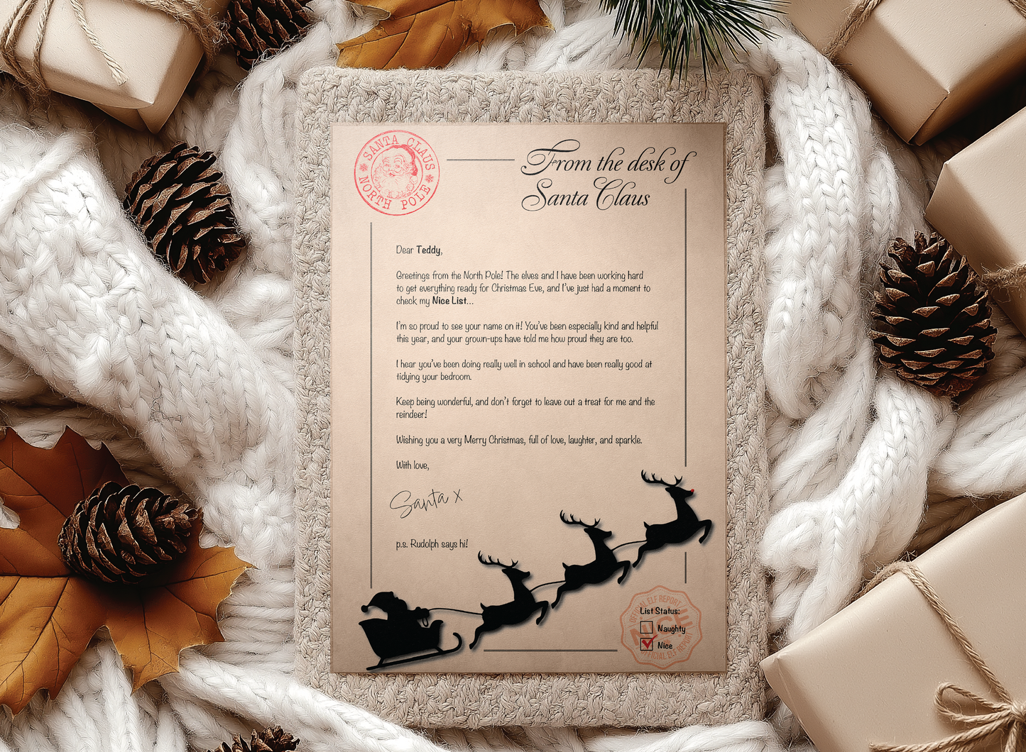 SANTA'S BIG CHRISTMAS PERSONALISED MAGIC BUNDLE | Personalised Download or Personalised Print